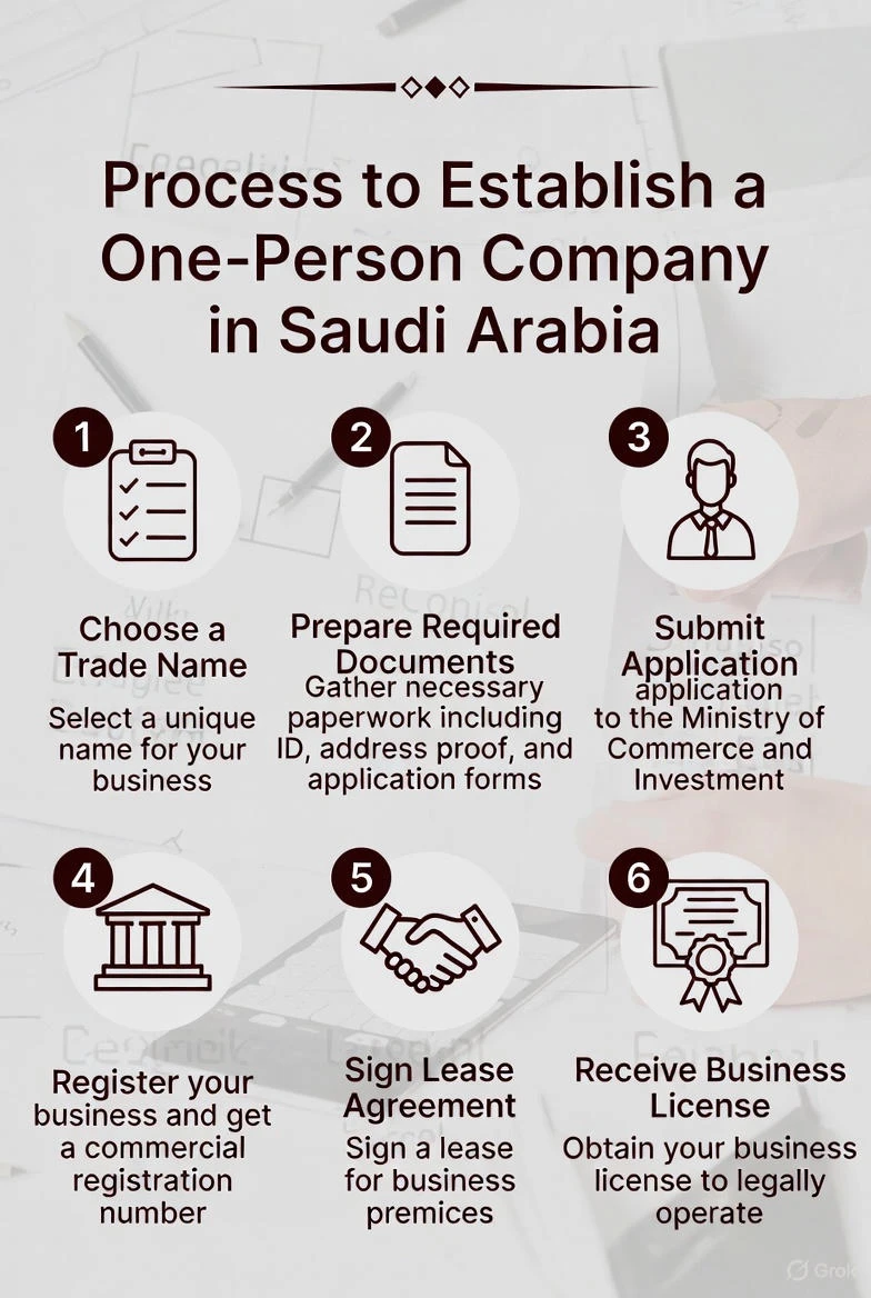 طريقة تأسيس شركة الشخص الواحد في السعودية