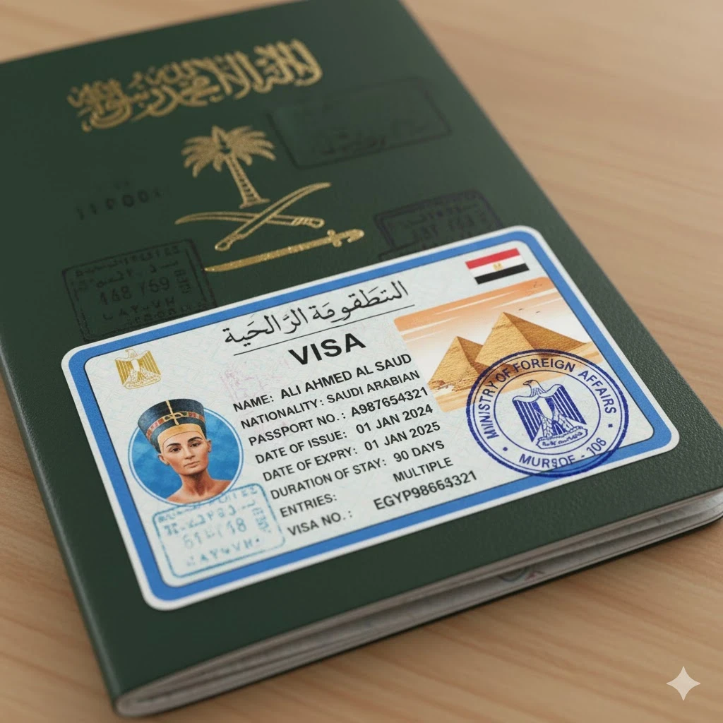 What are the requirements for obtaining an Egyptian visa for Saudis?