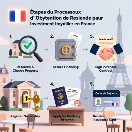 مراحل الحصول على إقامة فرنسا عن طريق شراء العقار للأجانب
