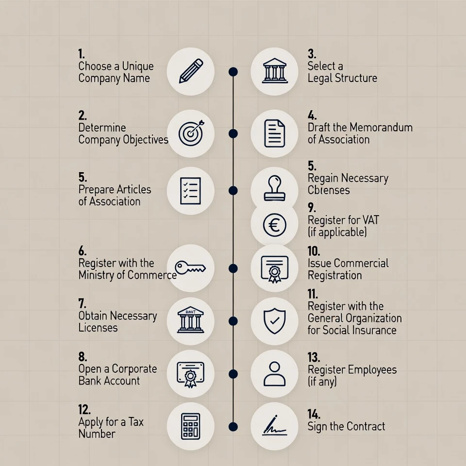 How to Draft a Limited Liability Company (LLC) Formation Contract Step by Step in Saudi Arabia