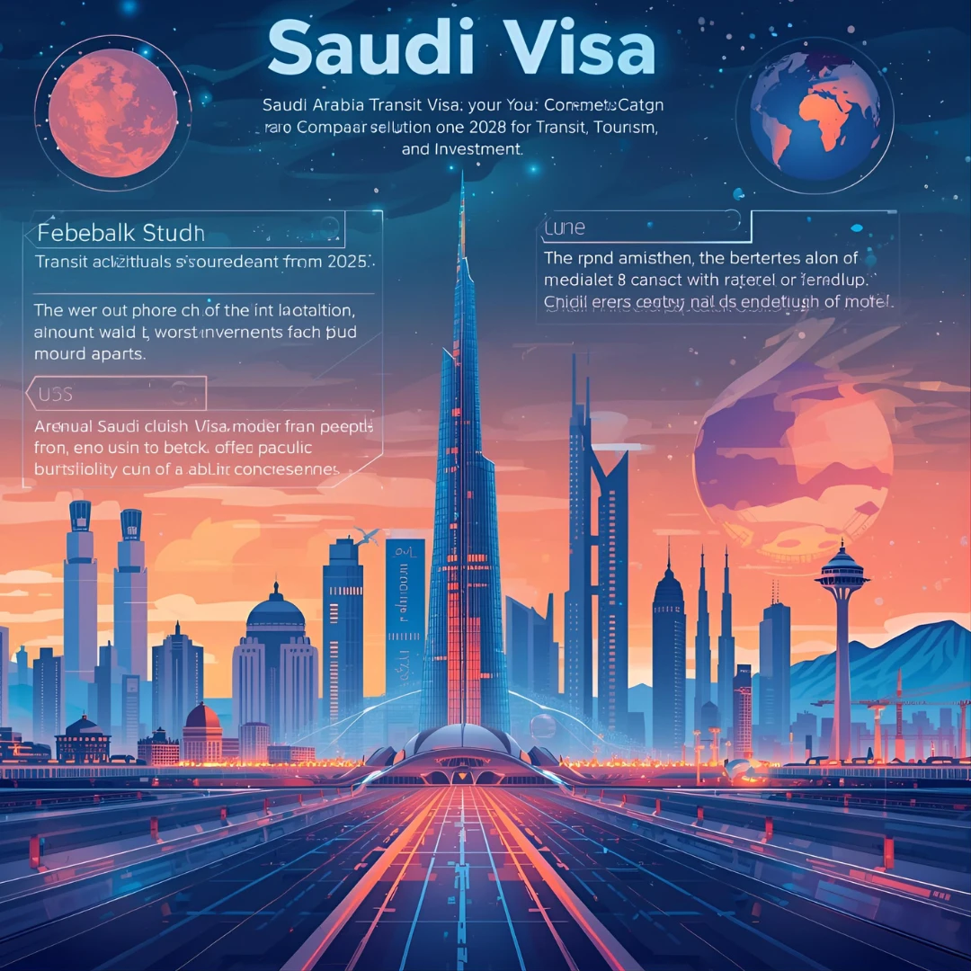 تأشيرة ترانزيت السعودية: دليلك الكامل 2026 للعبور، السياحة، والاستثمار
