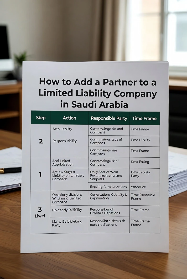 How to Add a Partner to a Limited Liability Company in Saudi Arabia