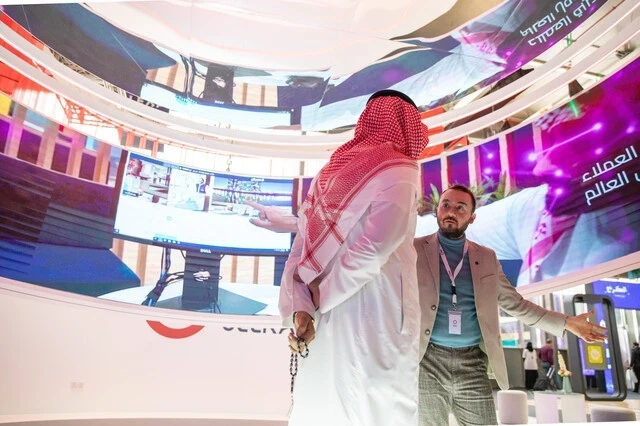 Préparation du centre des médias